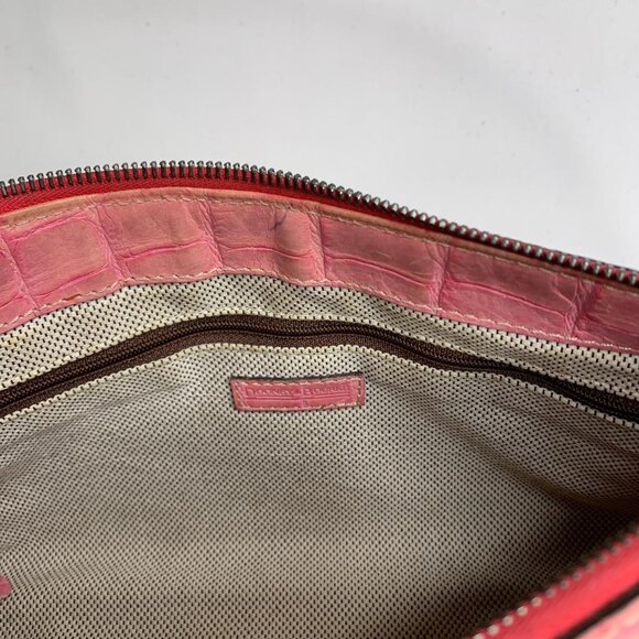 Dooney & Bourke pink crocodile-print - Picture 7 of 8